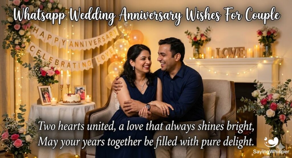 Whatsapp Wedding Anniversary Wishes For Couple