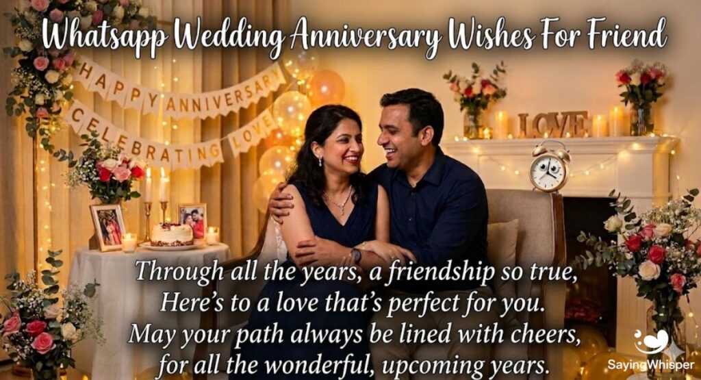 Whatsapp Wedding Anniversary Wishes For Friend