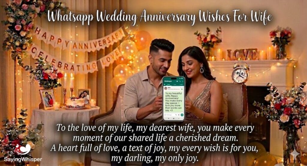 Whatsapp Wedding Anniversary Wishes For Wife