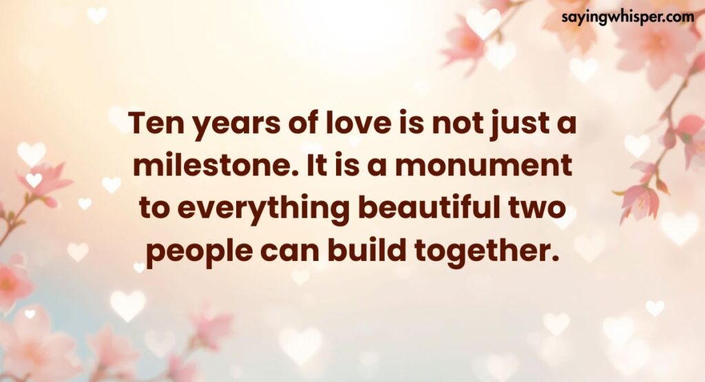 10th Anniversary Wishes for Couples