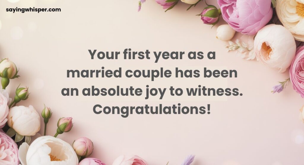 1st Wedding Anniversary Wishes to Sister