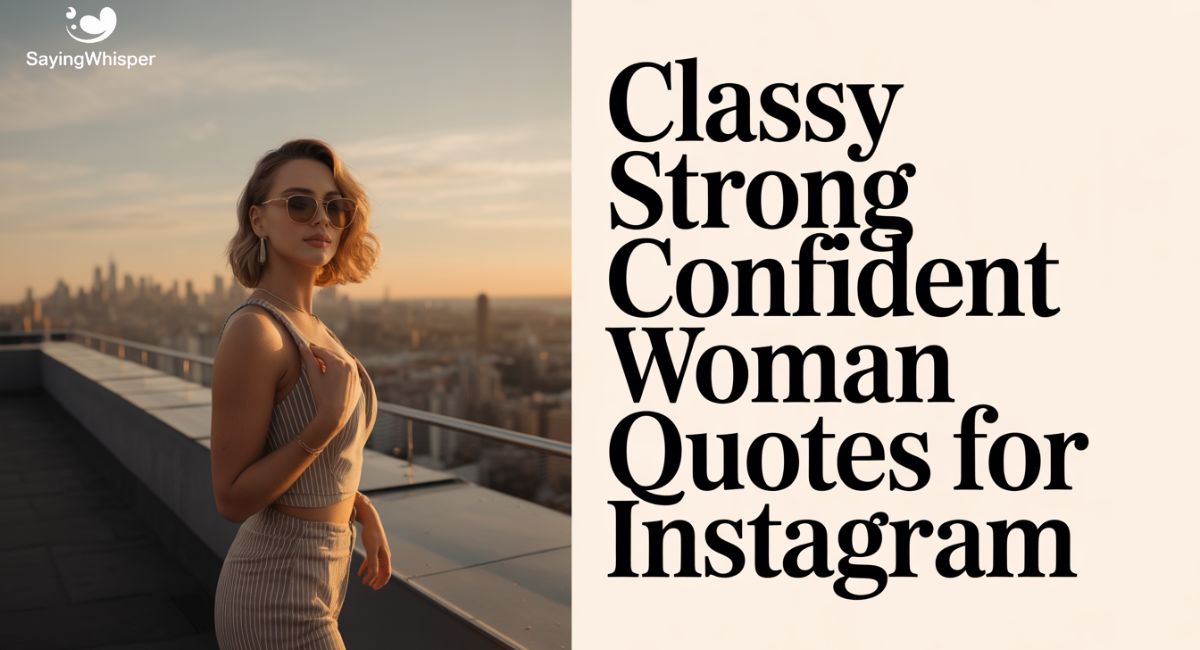 270+ Classy Strong Confident Woman Quotes for Instagram