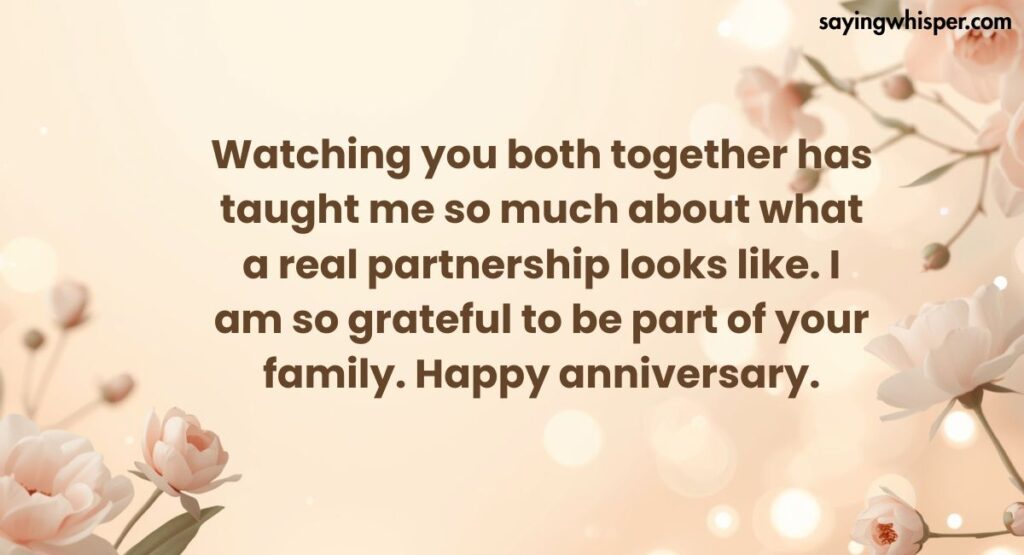 Anniversary Wishes for Parents from Daughter-in-Law