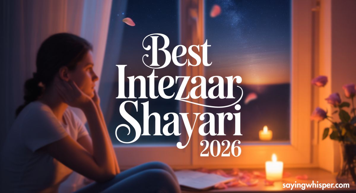 Best Intezaar Shayari 2026 | Hindi & English 2 Line Shayari