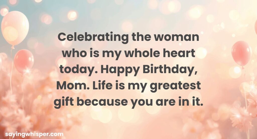 Birthday Status for Mom