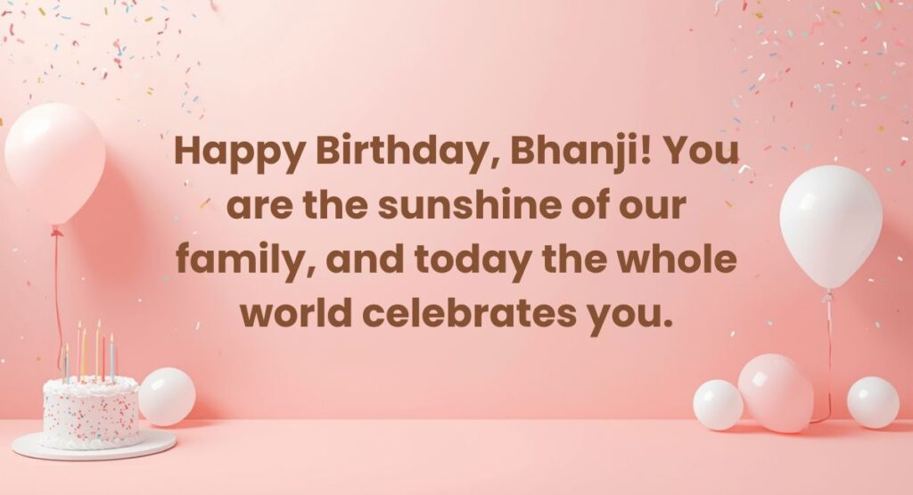 Birthday Wishes for Bhanji in English