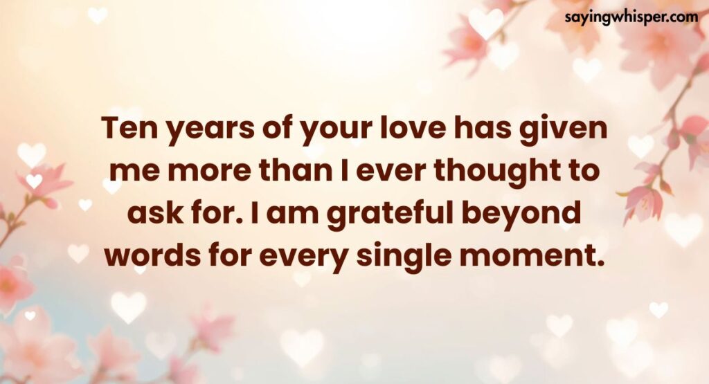 Gratitude-Filled Anniversary Messages