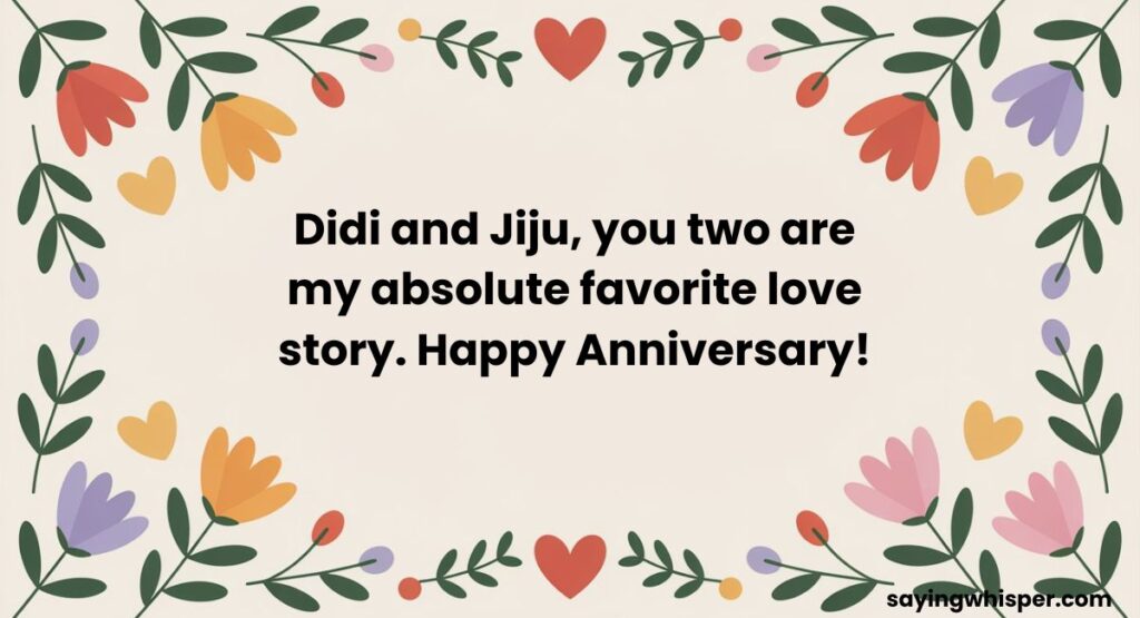 Happy Anniversary Didi and Jiju Status