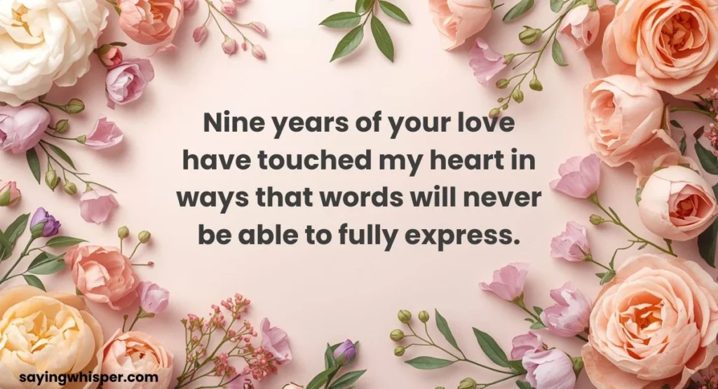 Heart Touching 9th Wedding Anniversary Wishes For Husband