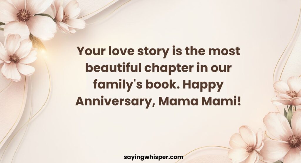Heart-Touching Anniversary Wishes for Mama Mami