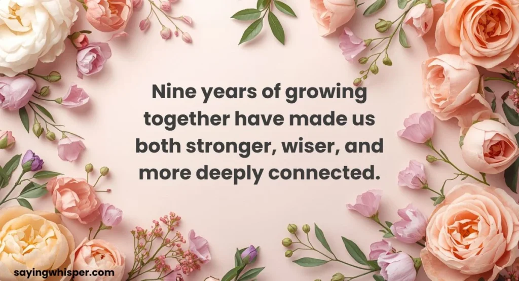 Inspirational 9th Anniversary Wishes for Husband