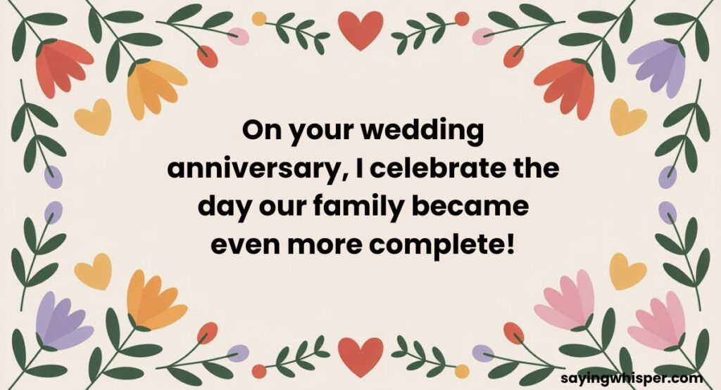 Wedding Anniversary Wishes for Sister and Jiju