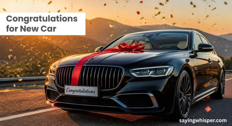 170+ Powerful Congratulations for New Car Wishes & Messages
