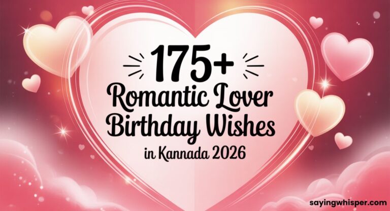 175+ Romantic Lover Birthday Wishes in Kannada 2026