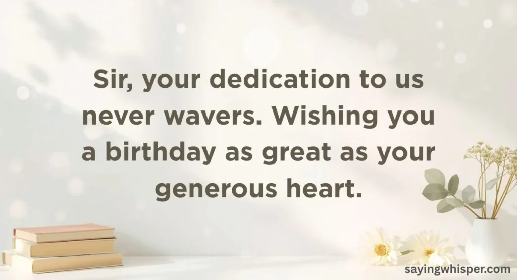 Birthday Wishes for Principal Sir