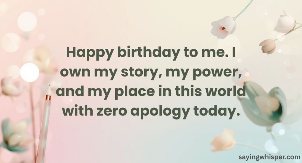 Empowering Birthday Wishes for Yourself