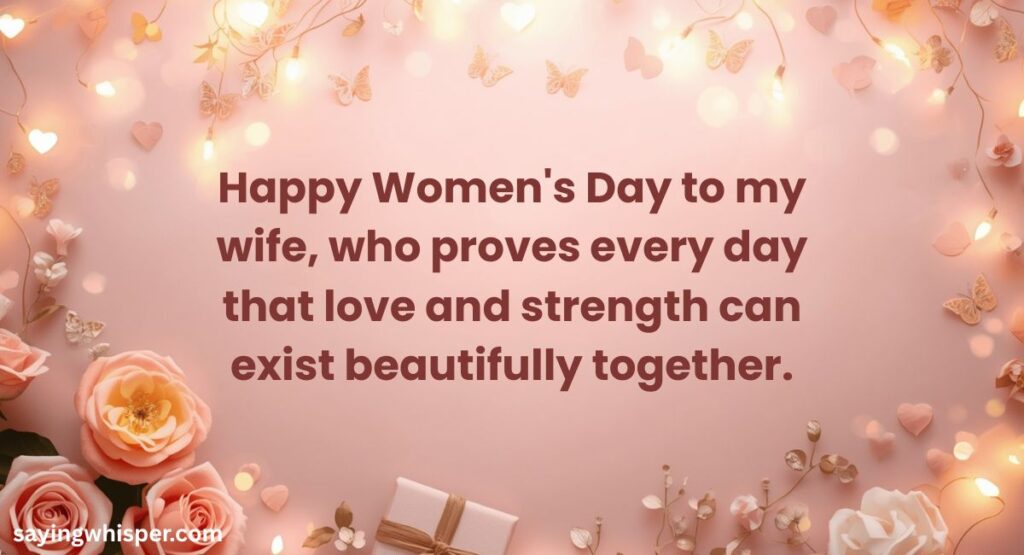 Happy Women's Day To Wife