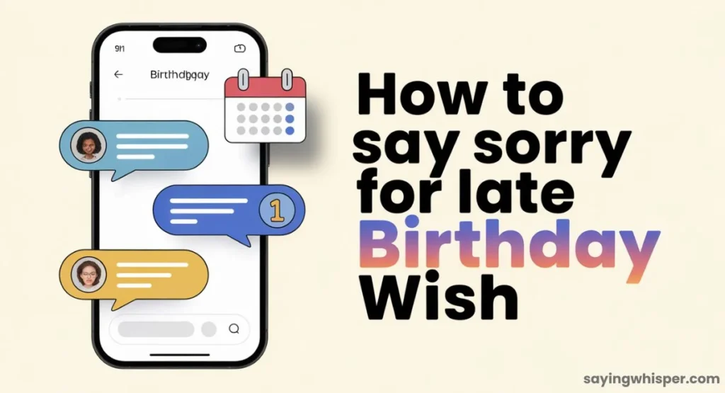 How to Say Sorry for Late Birthday Wish