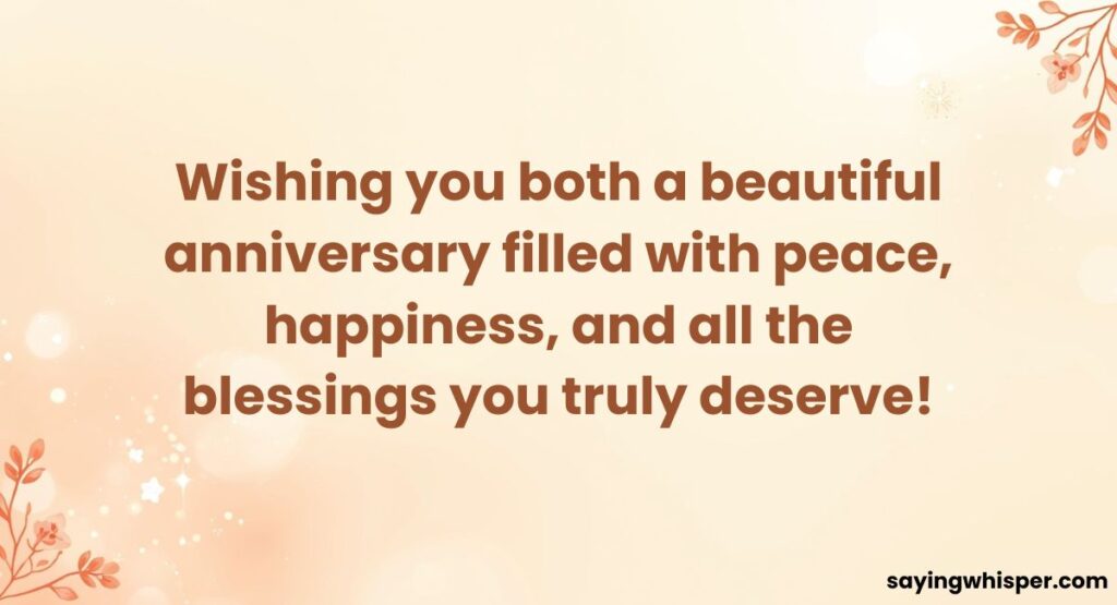 Short Anniversary Wishes for Chacha Chachi