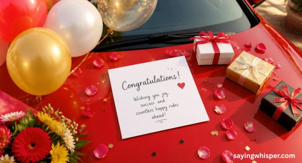 Short Congratulations New Car Wishes