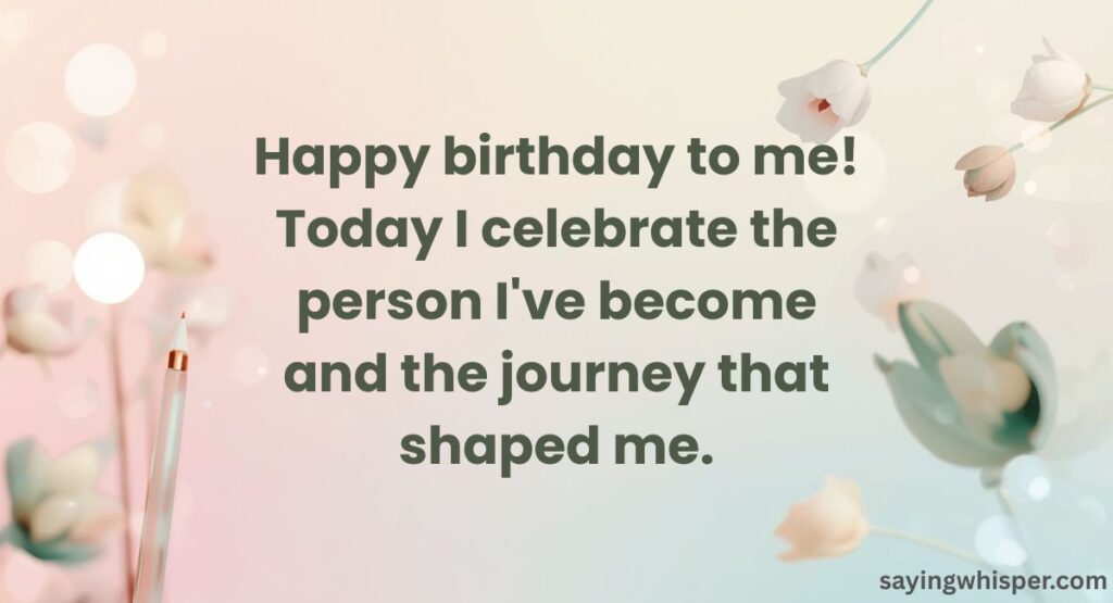 Simple Birthday Wishes to Myself